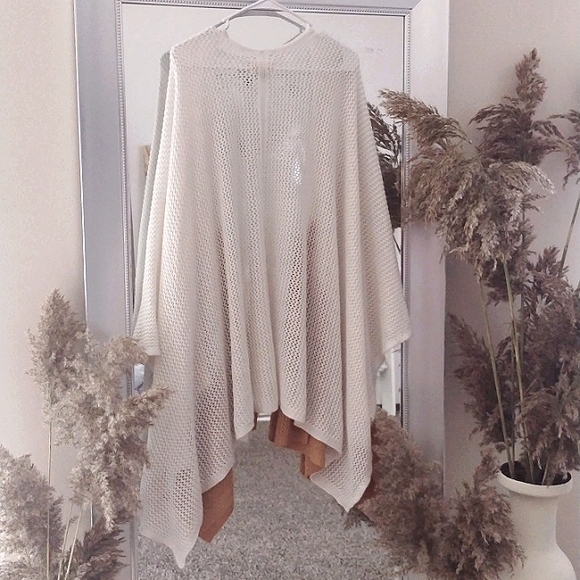 Universal Thread knit poncho open cardigan - Picture 4 of 6